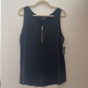 NEW Fortune + Ivy Black Sleeveless Top XXL